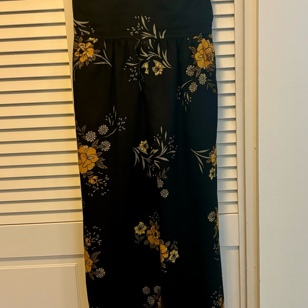 Floral Black Jumpsuit